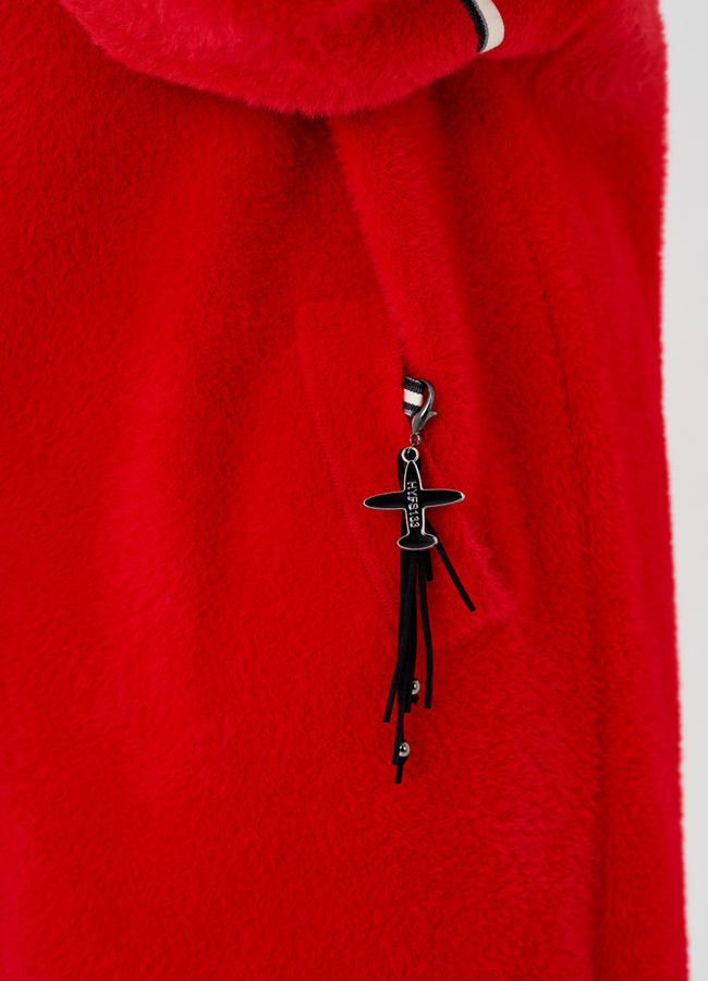 Длинный кардиган с английским воротником  модель № 22527 универмаг малина