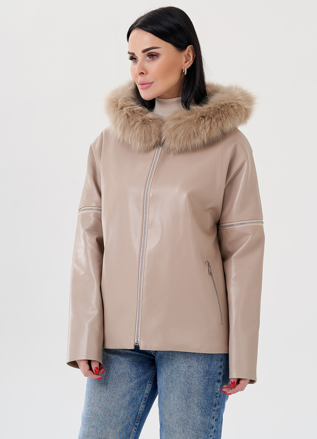 Женская куртка трансформер с капюшоном  модель № 24212 в кредит