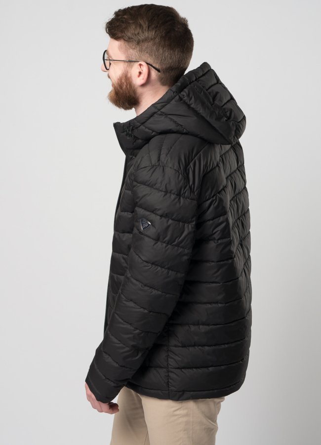 Мужская утепленная куртка с капюшоном модель № M9033 универмаг малина