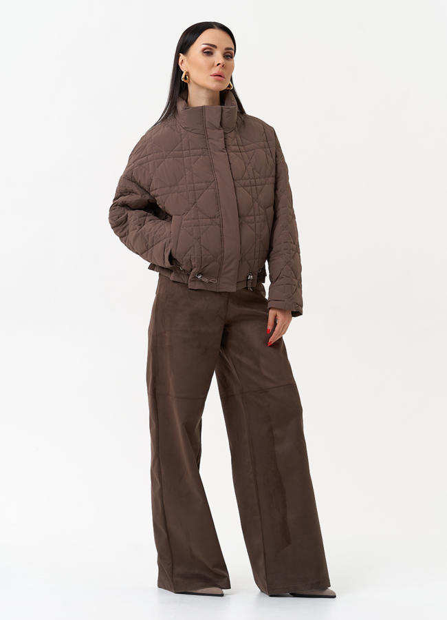 Короткая куртка с воротником стойкой модель № 30032 универмаг малина