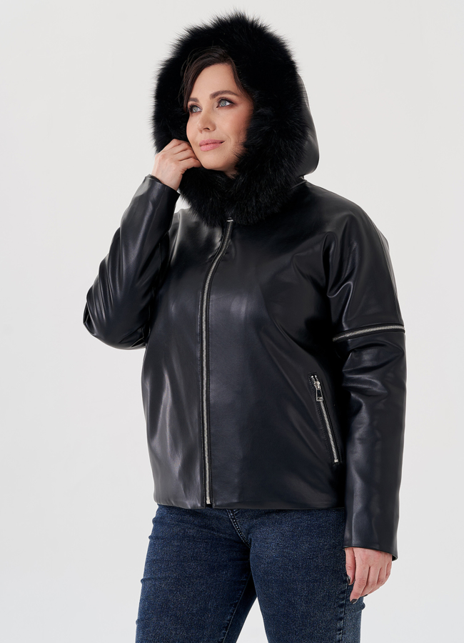 Женская куртка трансформер с капюшоном  модель № 80394 универмаг малина