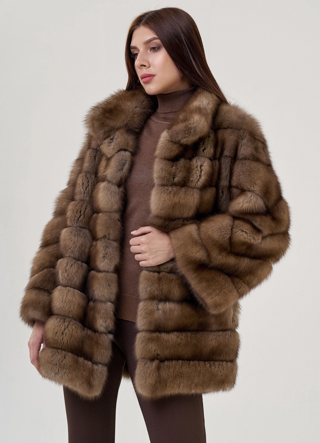 Куртка из куницы модель № 78899 универмаг малина