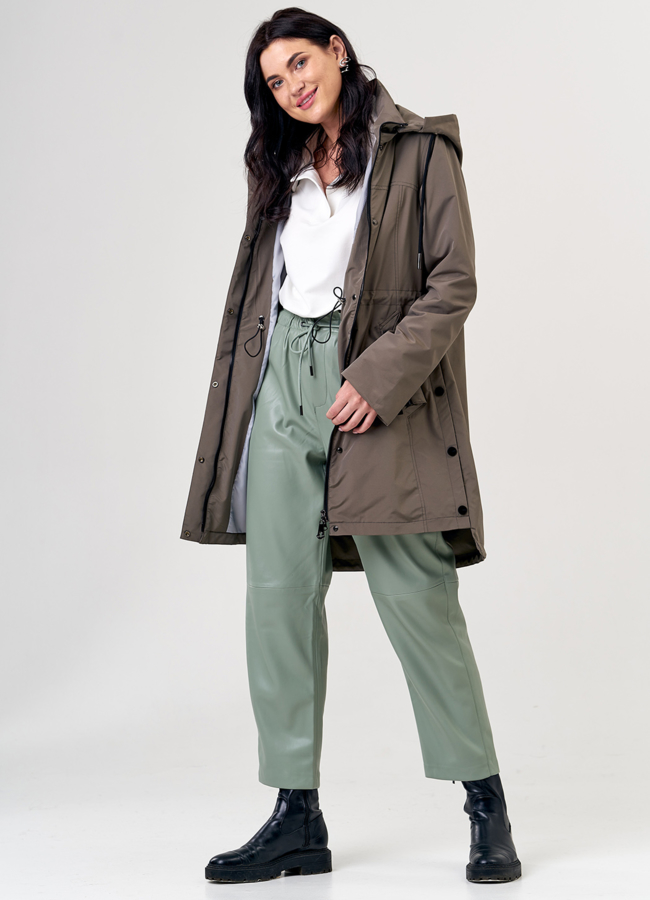 Плащ женский бежевого цвета модель № 6115 универмаг малина