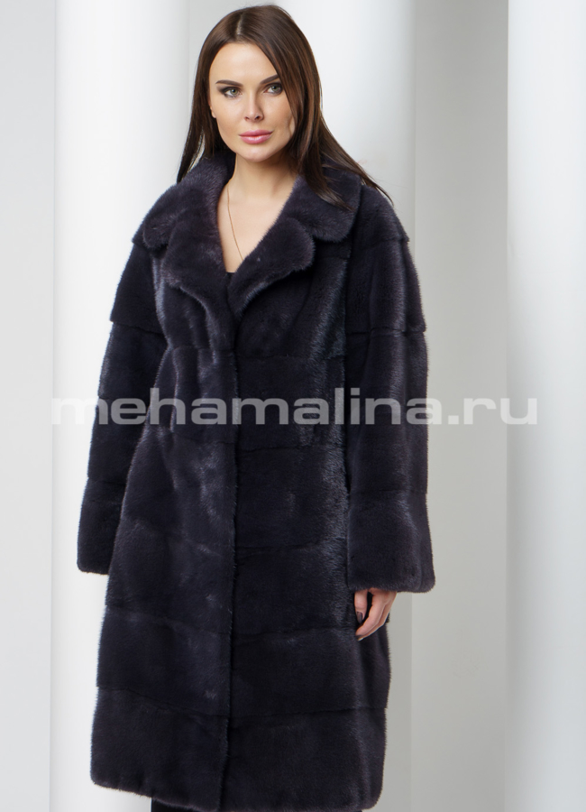 Шуба из меха норки модель № S-563 универмаг малина