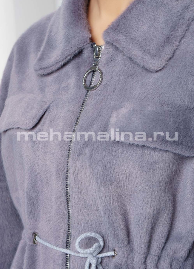 Женское пальто из ворсовой ткани модель № 035 в рассрочку