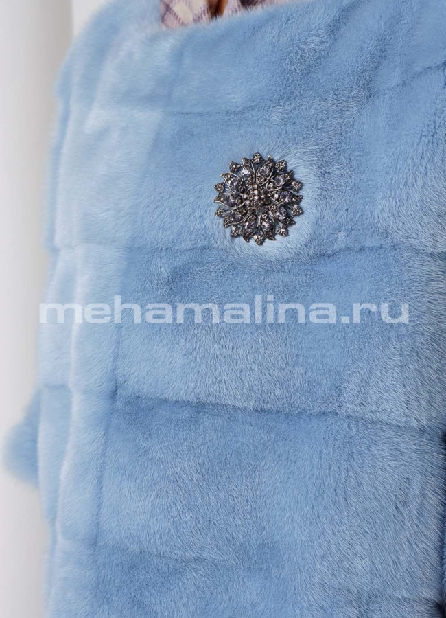 Худи из норки модель № S-657 универмаг малина