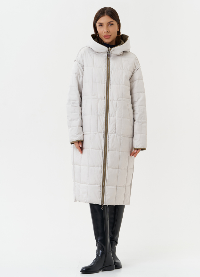 Женское двухстороннее пальто модель № 27877 в рассрочку