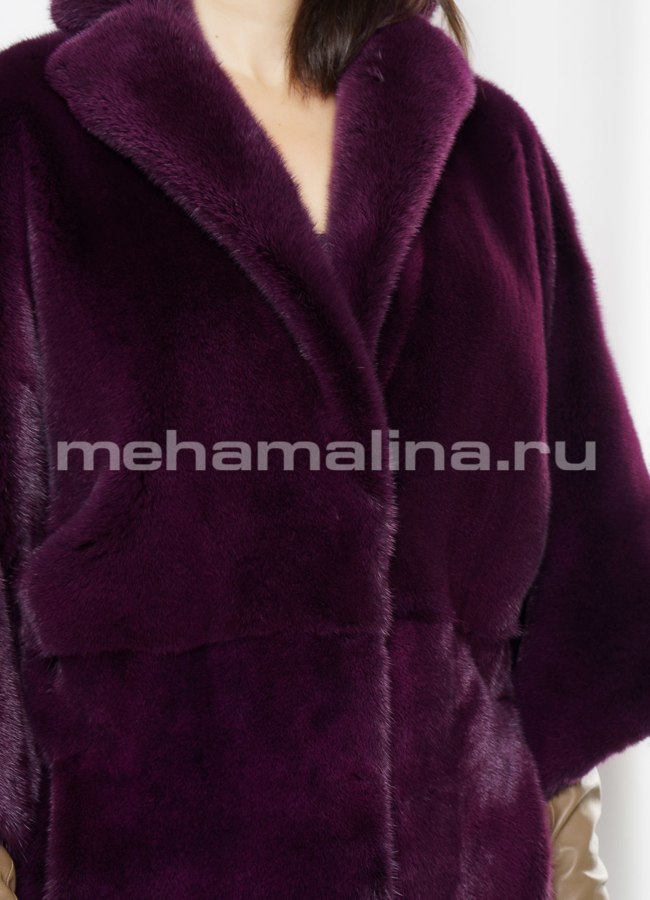 Норковая шуба модель № S-650 универмаг малина