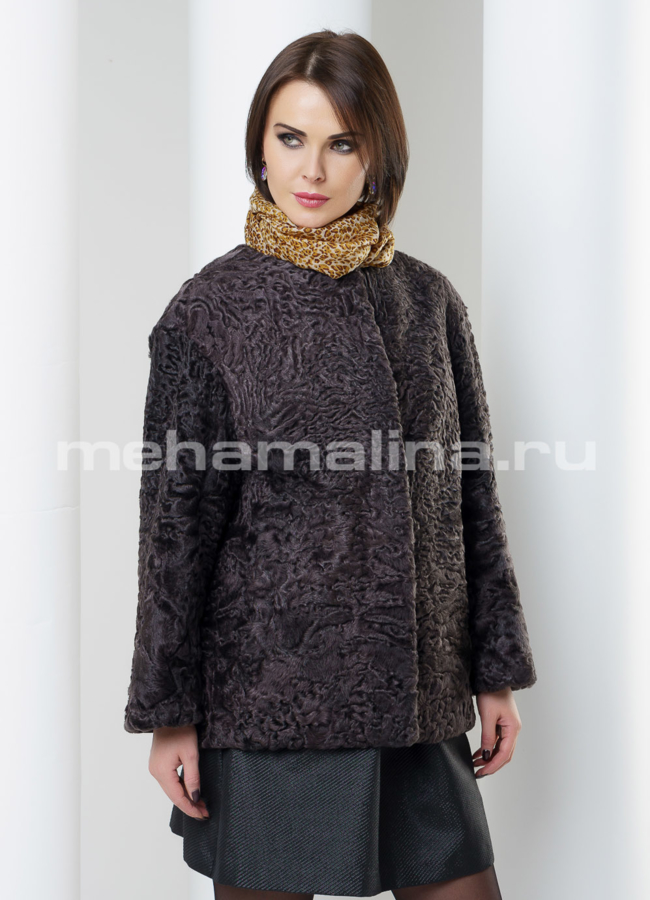 Шуба каракуль модель № S-475 универмаг малина