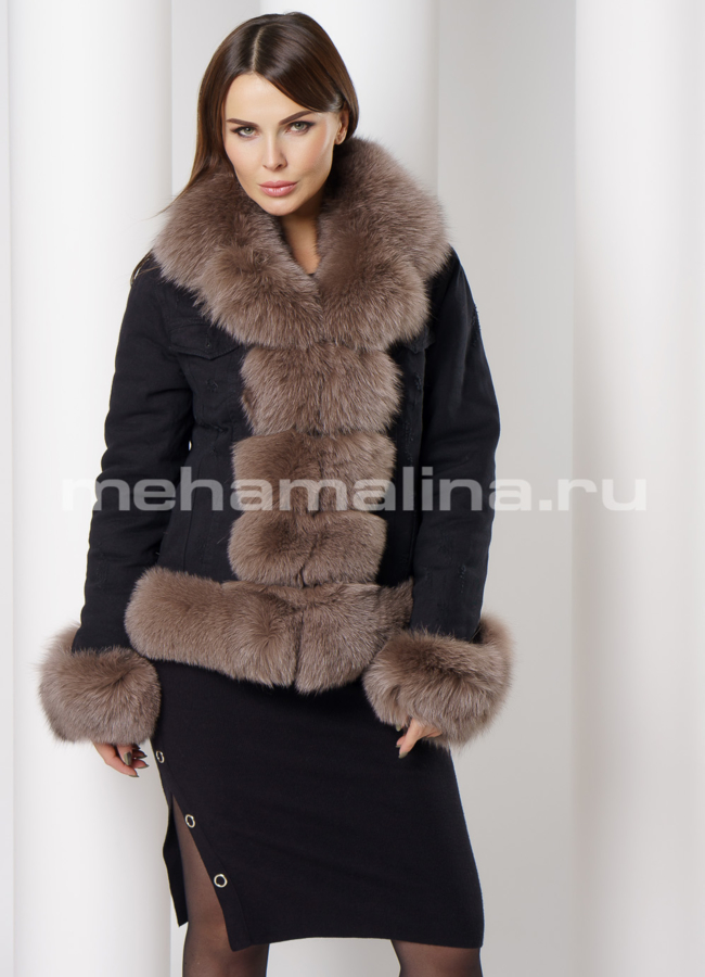 Парка джинсовая модель № П-298 универмаг малина