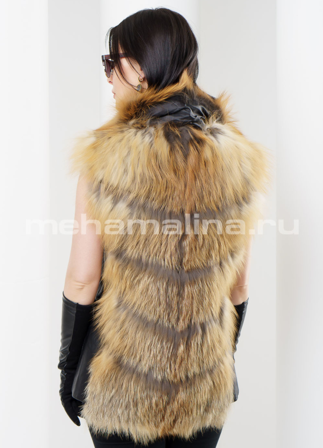 Жилет из лисы модель № M-97 в кредит