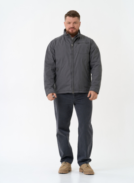 Мужская куртка ветровка с воротником стойкой