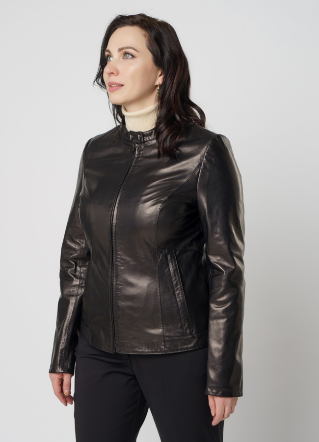 Женская кожаная куртка модель № 10627 универмаг малина Женская кожаная куртка модель № 10627 универмаг малина