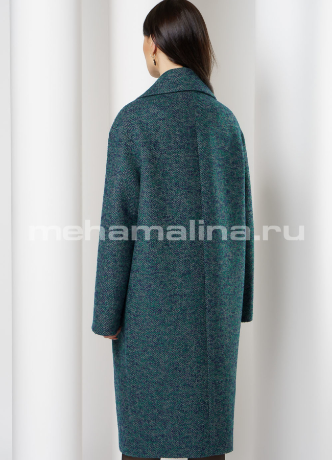Пальто на пуговицах с английским воротником модель № А-468 в кредит