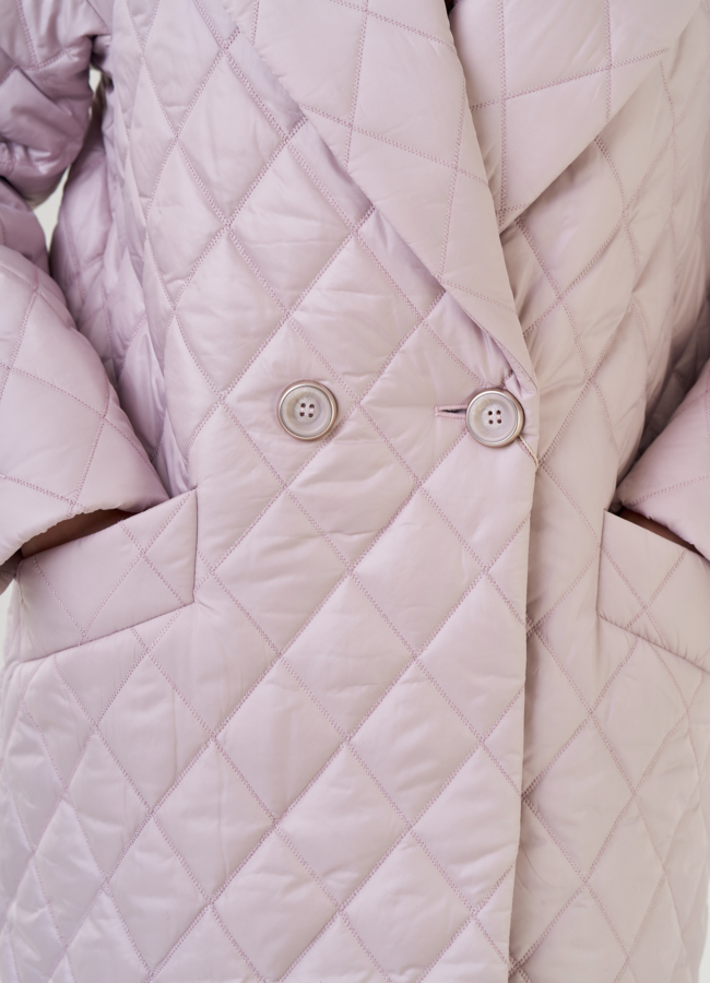 Женское утепленное пальто с английским воротником  модель № 22465 универмаг малина