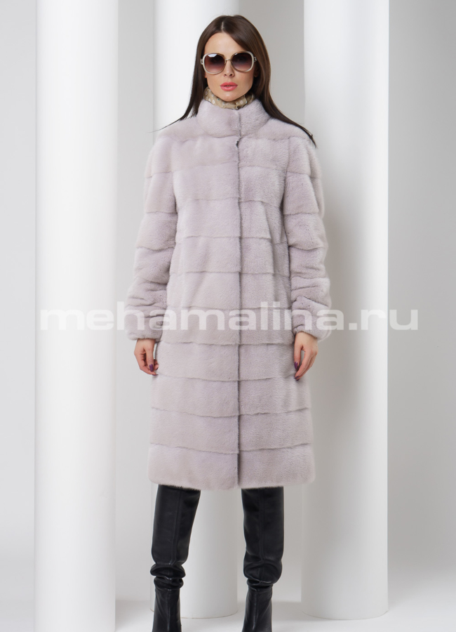 Шуба из скандинавской норки модель № S-514 универмаг малина