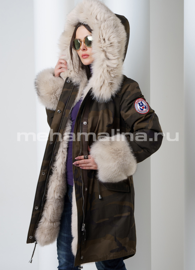 Меховая парка Malina siberian wear модель № П-142 универмаг малина