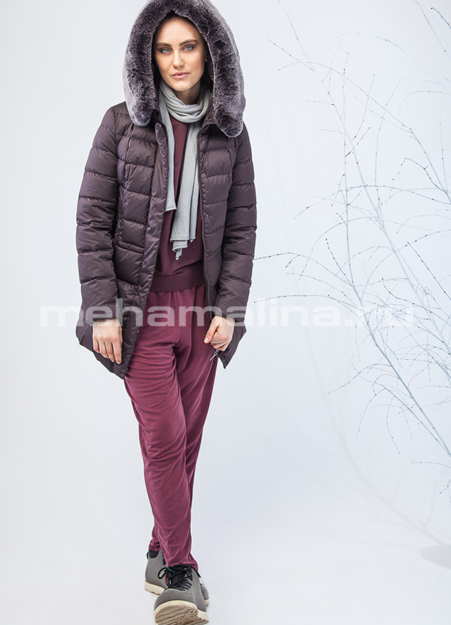 Пуховик с капюшоном модель № П-205 универмаг малина