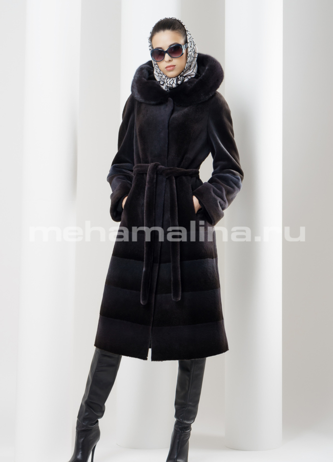 Шуба из нутрии модель № S-463 универмаг малина
