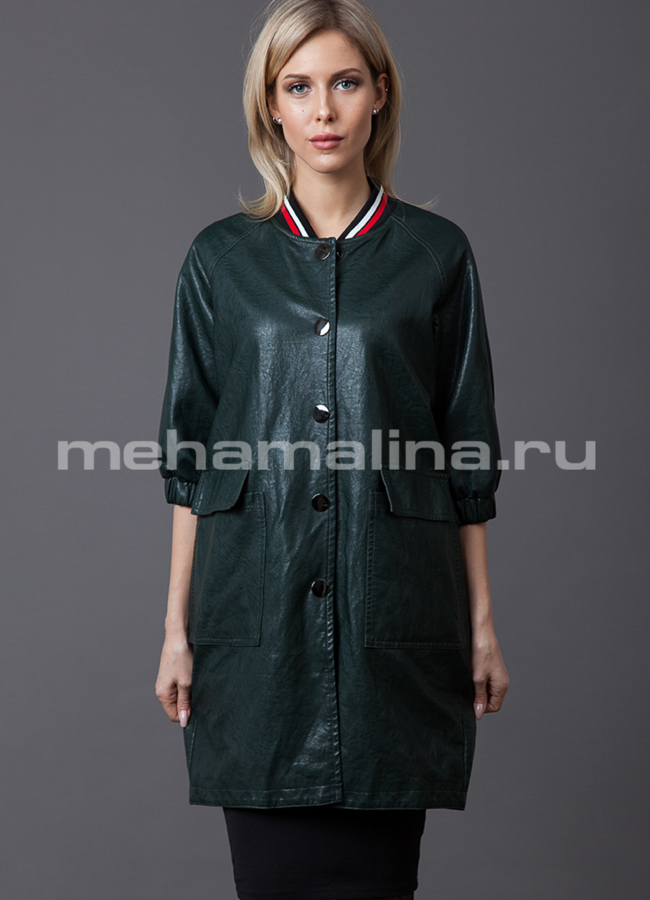 Френч на кнопках модель № PK-45 меха малина