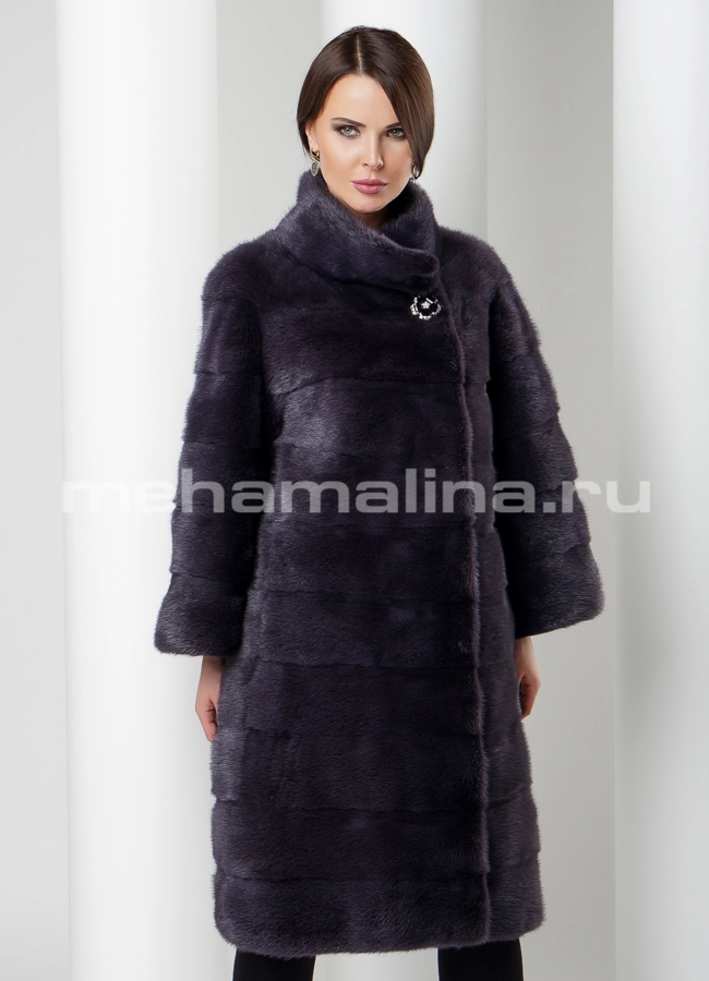 Шуба модель № S-534 меха малина