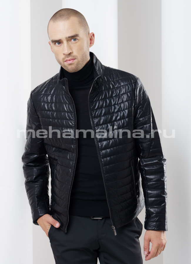 фото Куртка мужская из эко кожи модель № KP-154