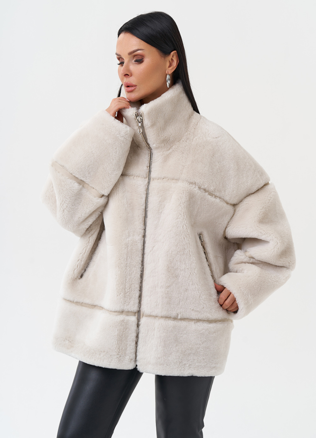 фото Женская натуральная дубленка модель № 28692