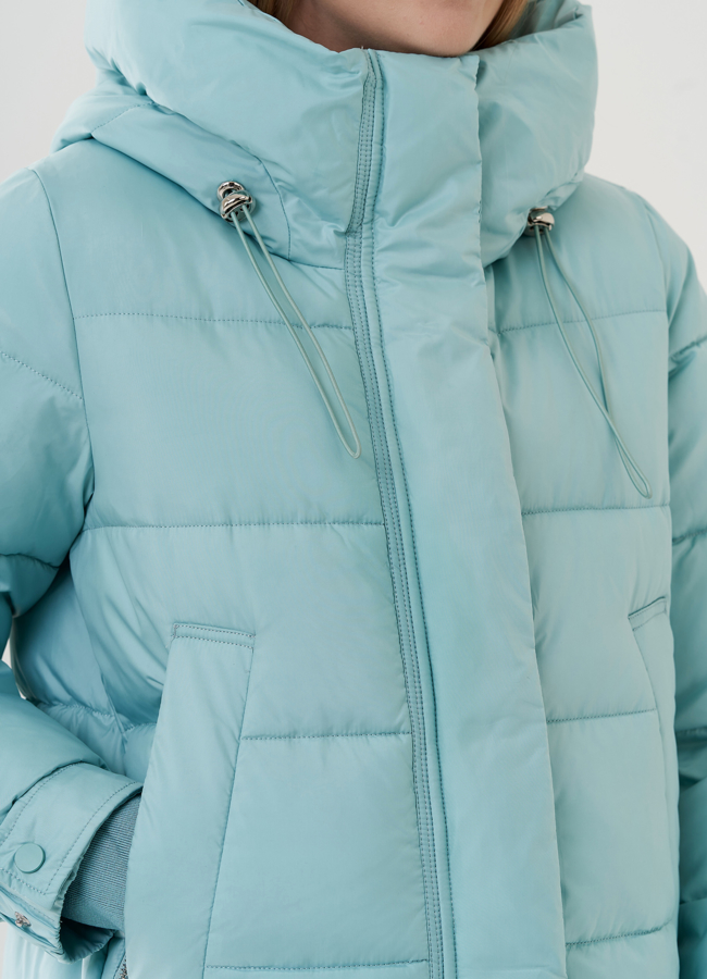 Женская куртка с капюшоном  модель № 25773 универмаг малина