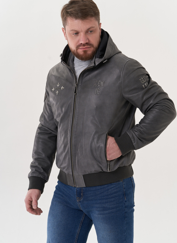 Мужская кожаная куртка 