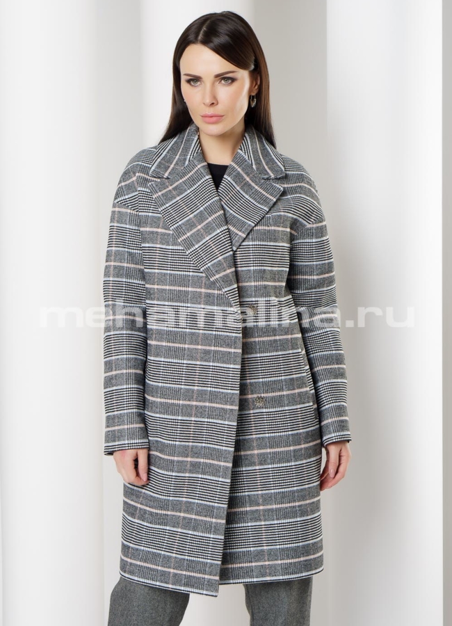 Пальто Sharm модель № 017 меха малина