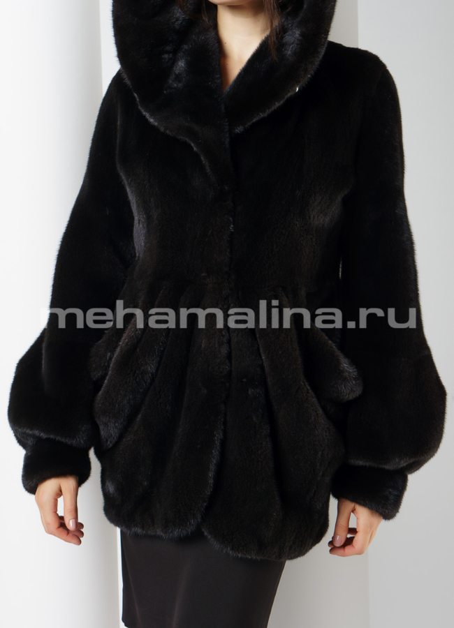 Норковая шуба модель № S-656 универмаг малина