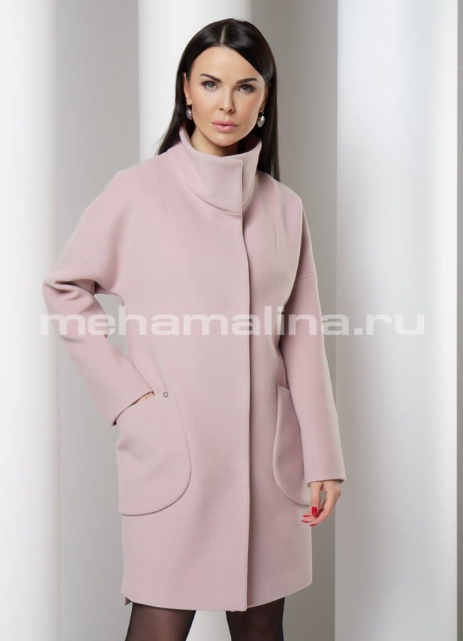 Пальто на кнопках модель № 7007 универмаг малина