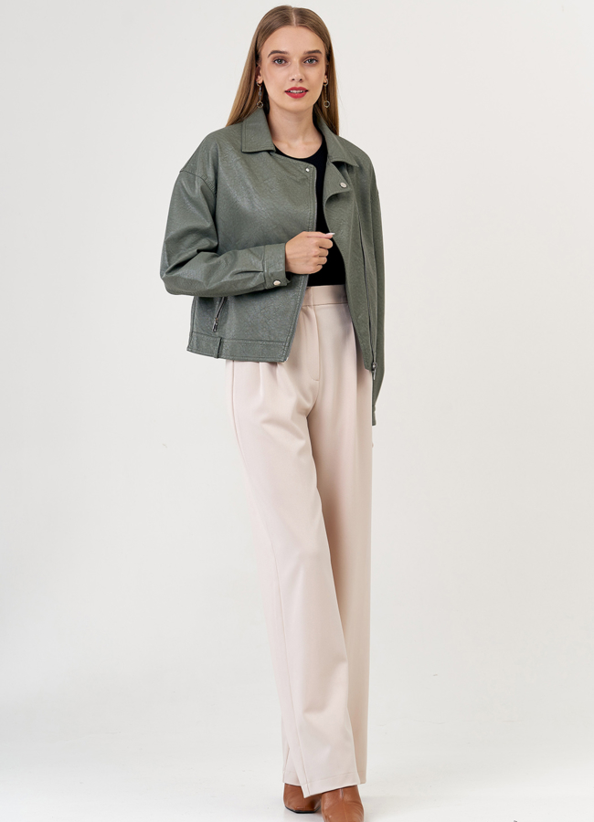 Куртка светло-зеленого цвета модель № 21199 универмаг малина