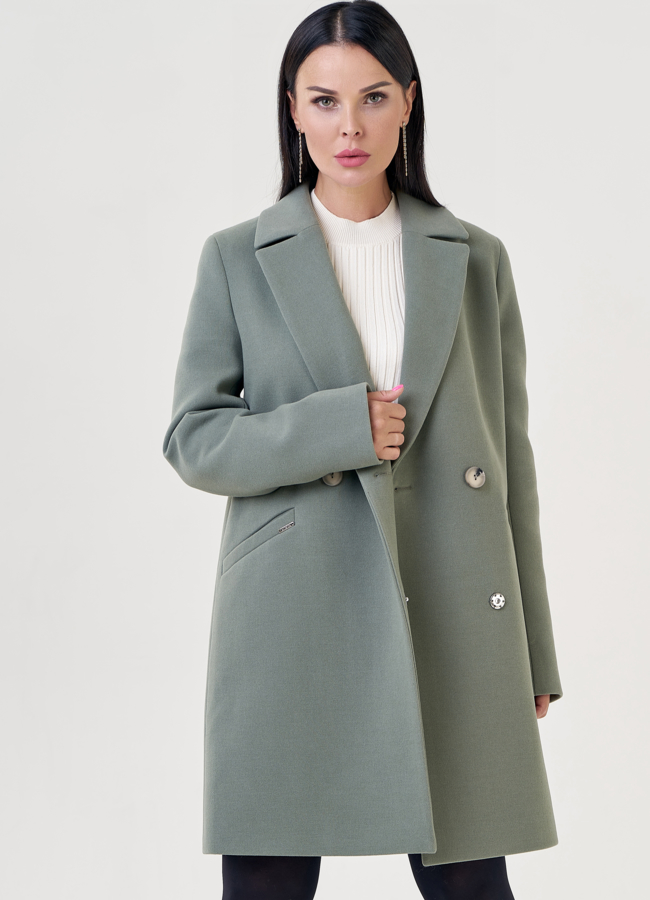 Пальто женское с английским воротником модель № 23178 универмаг малина