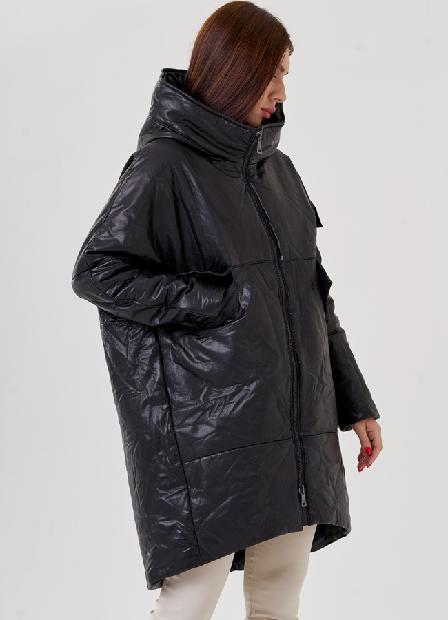 Пуховик из натуральной кожи модель № 79065 универмаг малина Пуховик из натуральной кожи модель № 79065 универмаг малина