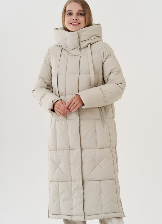 фото Пуховик женский с капюшоном  модель № 25447