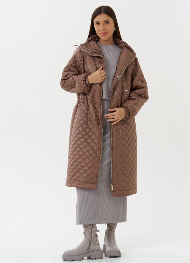 Женское утепленное пальто модель № 27150 универмаг малина