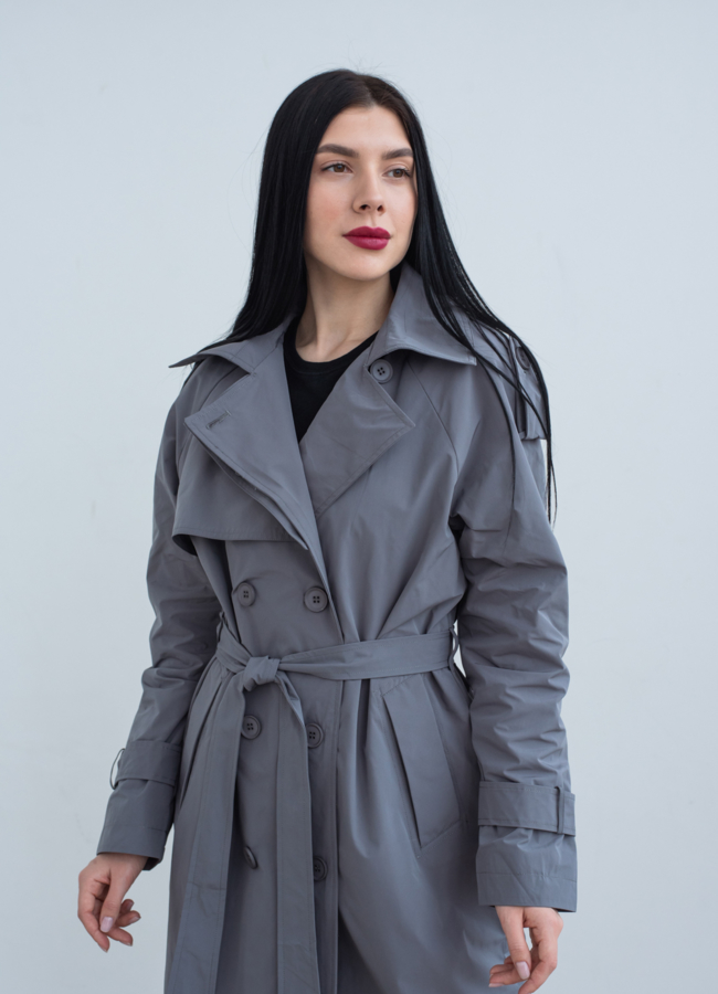 Плащ женский с поясом  модель № 22723 в рассрочку