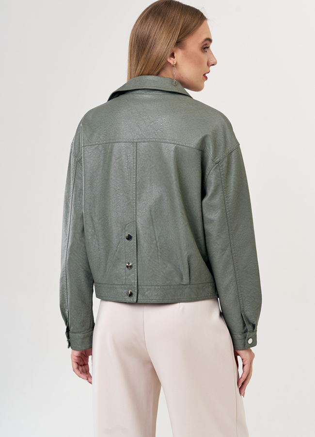 Куртка светло-зеленого цвета модель № 21199 в кредит