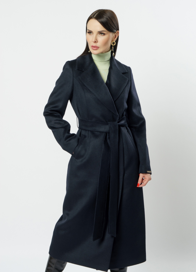 Английское пальто в темно-синем цвете модель № 20558 универмаг малина