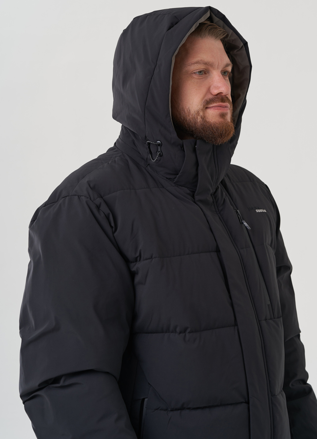 Мужской пуховик с капюшоном  модель № 82400, 82424 универмаг малина