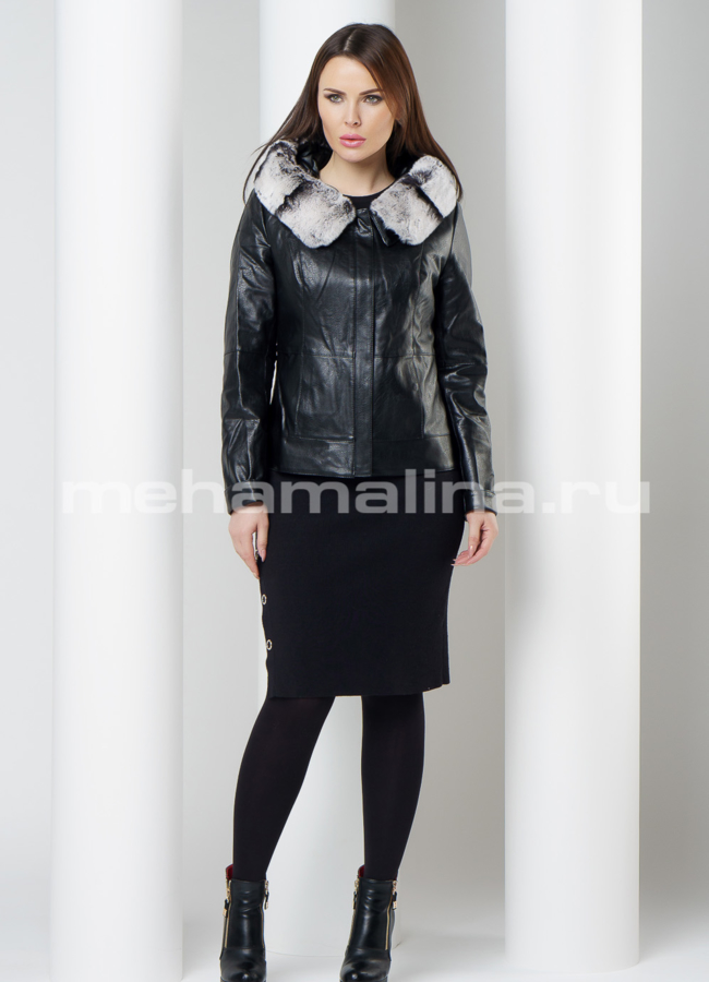Куртка черная модель № K-417 в рассрочку