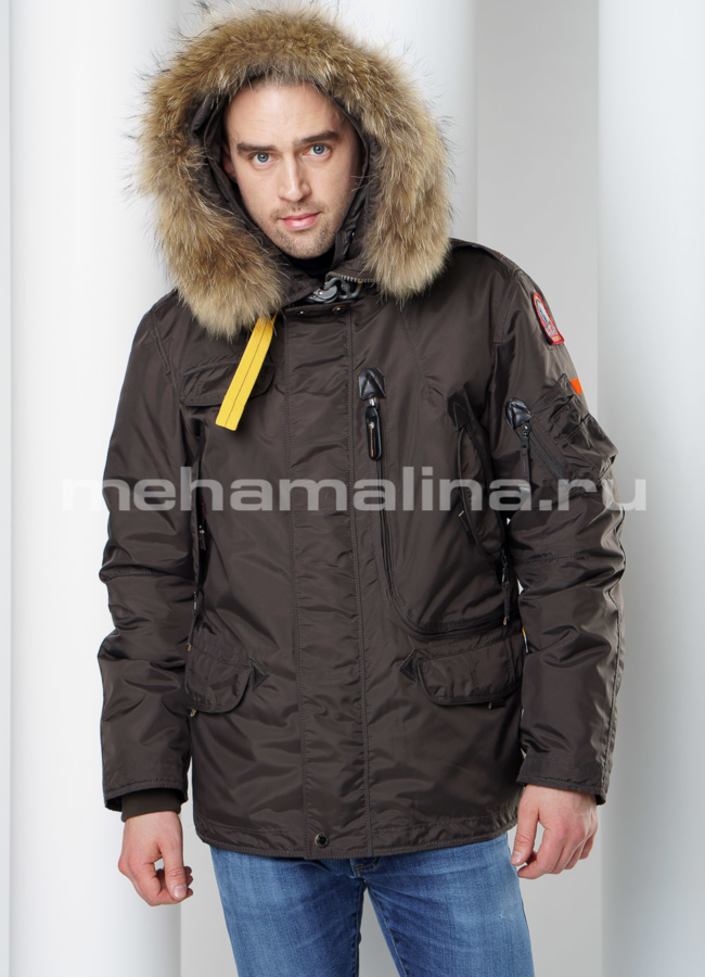 Пуховик мужской с капюшоном модель № KM-34 универмаг малина