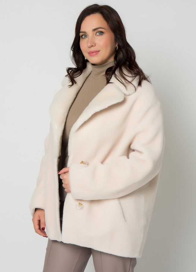 Женская куртка с английским воротником из шерсти модель № 21561 универмаг малина