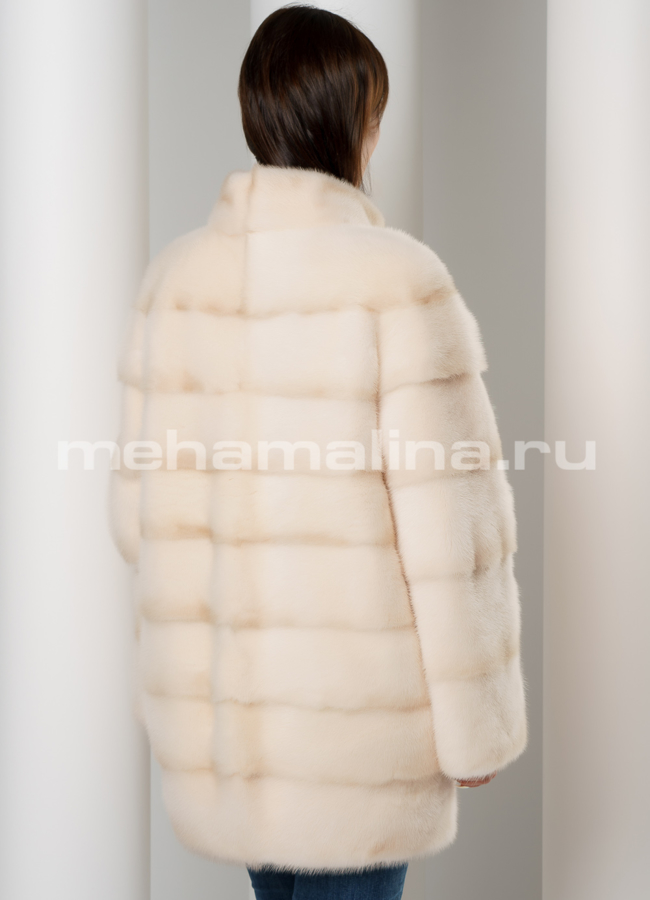 Норковая шуба поперечная модель № S-628 в кредит