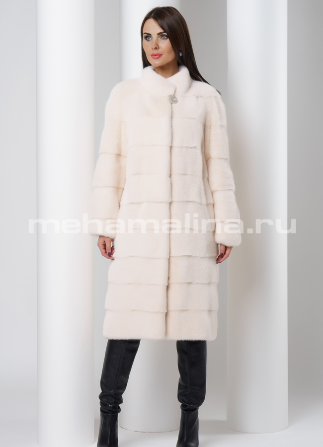 Шуба из скандинавской норки модель № S-502 универмаг малина