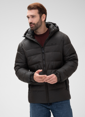 Мужской пуховик с капюшоном 