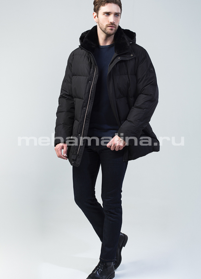 Пуховик мужской  модель № КМ-42 универмаг малина