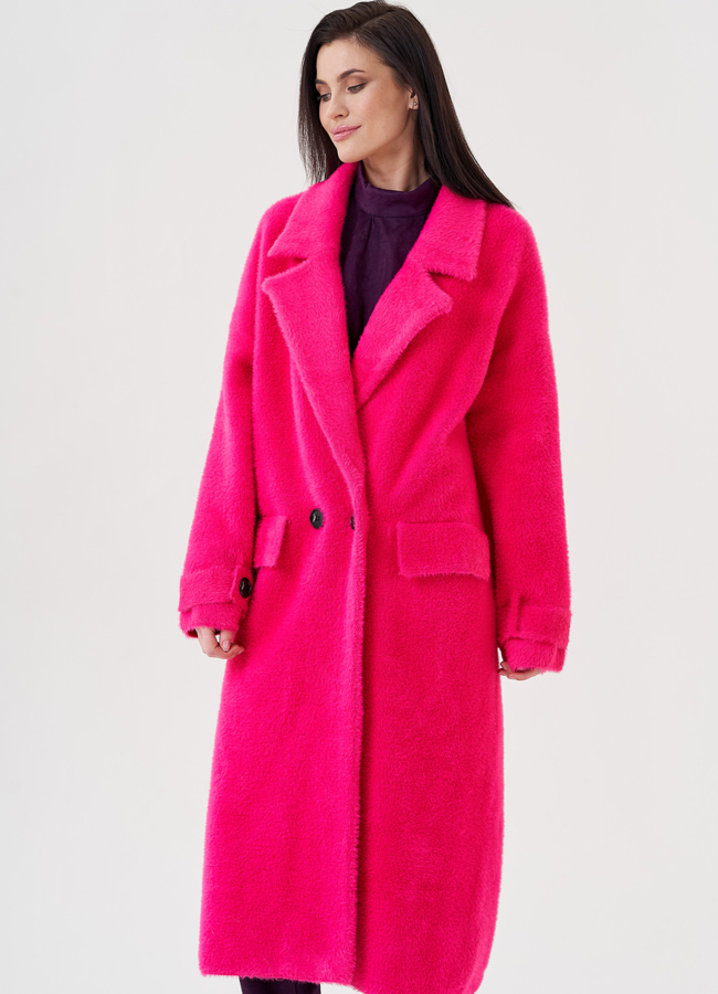 Длинный кардиган в цвете фуксия модель № 75698 универмаг малина