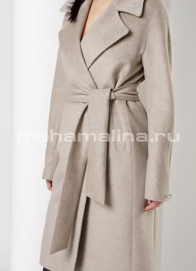Светлое пальто Sharm модель № 10917 универмаг малина